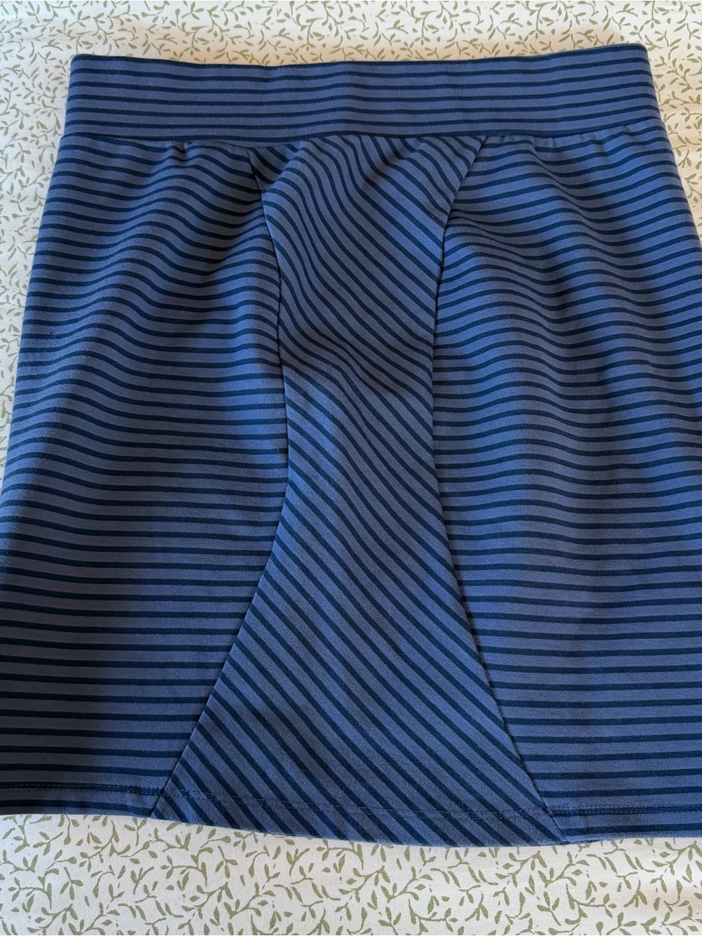 Toad&Co Navy Striped Mini Skirt